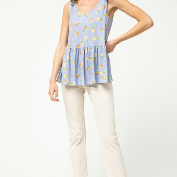 Pineapple Peplum Top - Picture 3 of 6